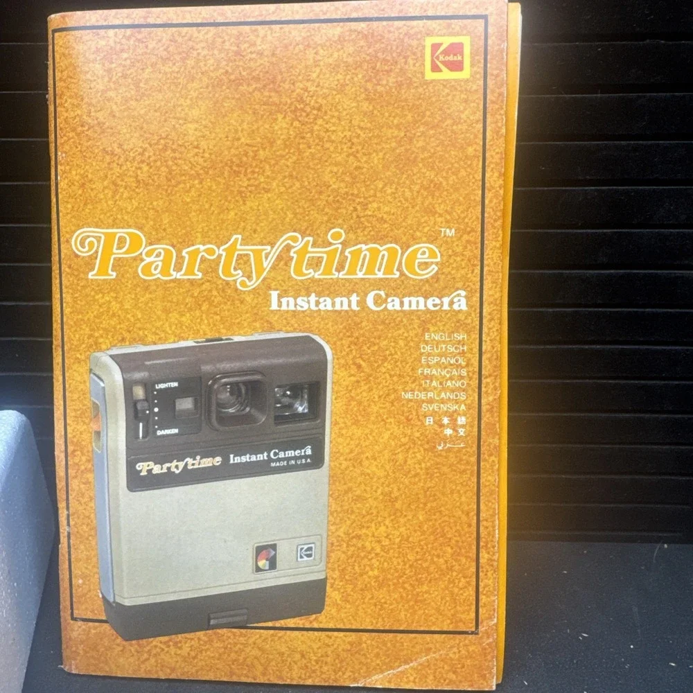 Vintage Kodak Partytime Instant‎ Film Camera. Untested.